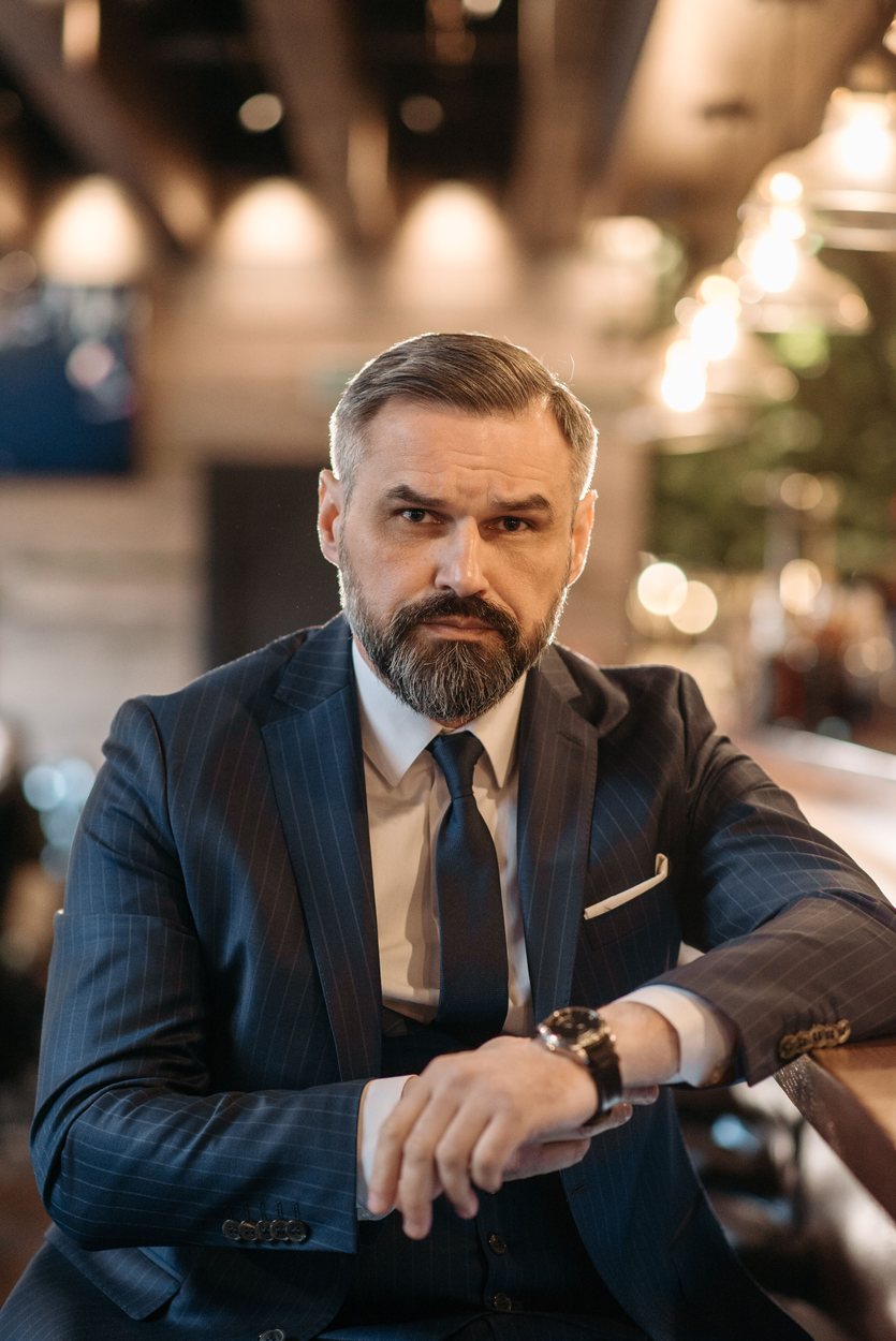 Confident man in his fifties